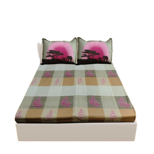 Printed Bedsheets - 100% Cotton King Size Multicolor, Quick Dry Lightweight with 2 Pillow Covers