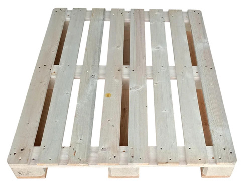 Timberwood Wooden Pallet - Pine Wood, 800mm X 1200mm, Natural Color, 1 Ton Load Capacity, 2-Way Entry, Smooth Finish