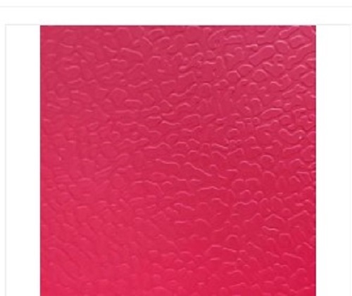 Vinyl Red Sports Flooring - Various Sizes, Plain Pattern | Anti-Slippery, Polished Surface