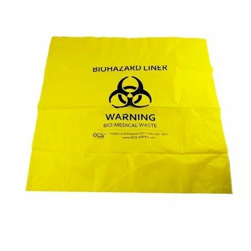 Yellow Biohazard Garbage Bag
