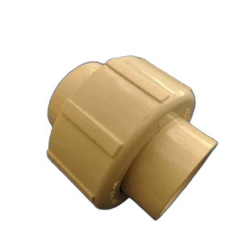 Cpvc Pipe Union - CPVC Material 1 Inch Yellow Round End | Socket Joint Corrosion Resistant High Pressure