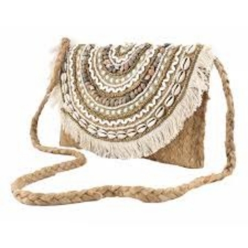 Handmade Jute Clutch Bag