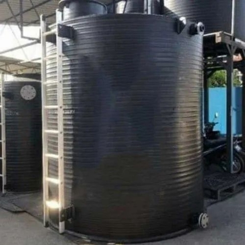 Hdpe Spiral Chemical Storage Tank - Black, Standard Size | A Grade, New, Durable, Industrial Use