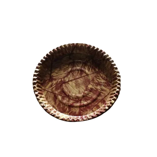Salpata Paper Plates - Brown Salpata Paper, 20 Pieces | Eco Friendly, Disposable, Round Printed Plates