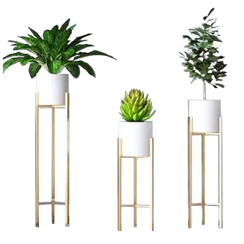 White Flower Planter Set