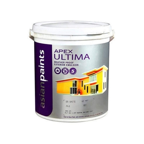 Asian Paints Apex Ultima - White Liquid, Standard Size | Quick Drying, Smooth Finish, Weather Resistant