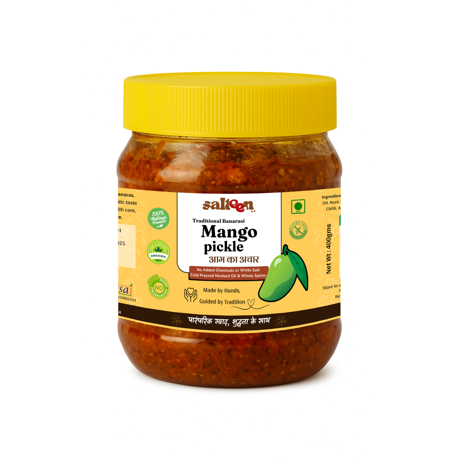 Banarasi Mango Pickle - Weight: 400 Grams (g)