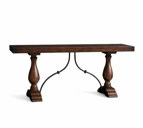 Brown Wooden Console Table