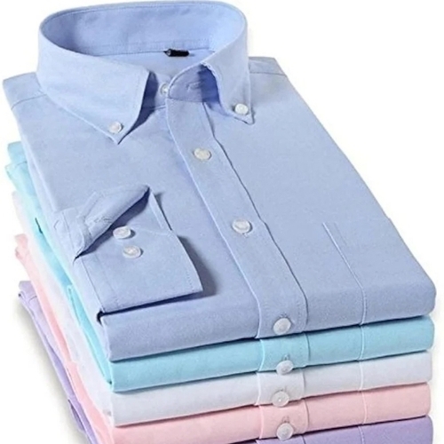 Cotton Office Shirt - Cotton, Full Sleeves, Various Colors | Breathable, Color Fastness, Shrink Resistance, Smooth Texture