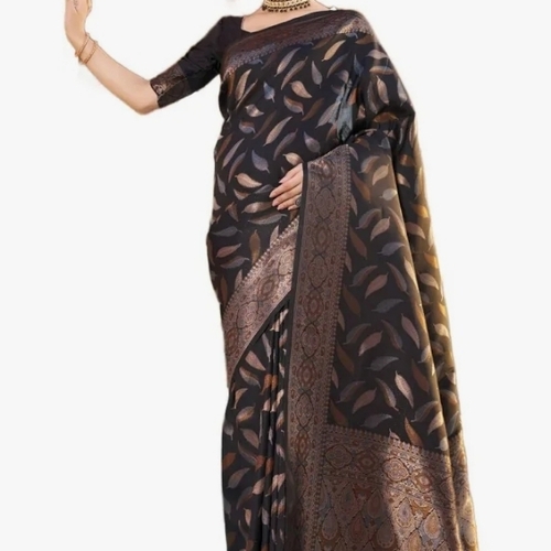 Banarasi Saree - Printed Pattern, Standard Size, Various Colors | Wrinkle Free, No Color Fade, Party Wear