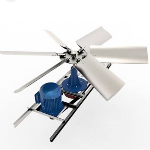 Cooling Tower Fans - Metal, Various Sizes, Multi Color | 6 Blades, Electrical, 220-440V, 1 Year Warranty