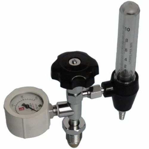 Fine Adjustment Valve With Gauge & Oxygen Flowmeter