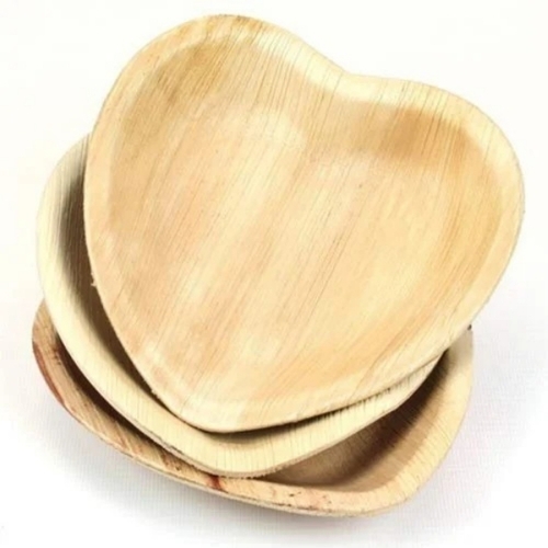 Heart Shaped Wood Plate - Polished Wood, Custom Size, Color | Lightweight, Custom Logo, Packaging, Printing