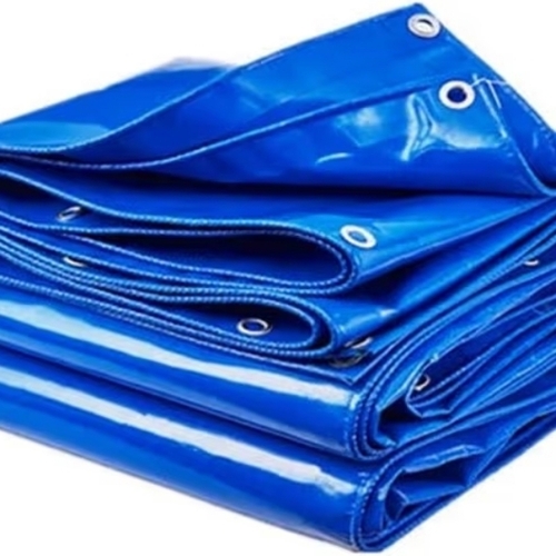 Waterproof Tarpaulin Sheet - Customized Size, Blue | Industrial Application, Tested Quality