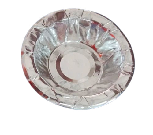 210Ml Disposable Silver Paper Bowl - Application: Event And Party Supplies