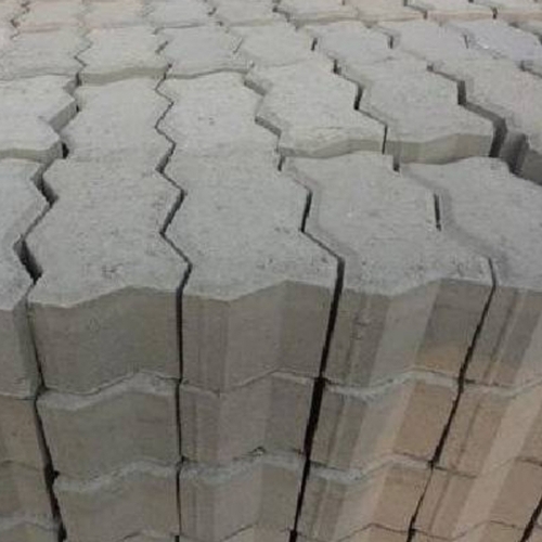 60mm grey zigzag concrete pavar black