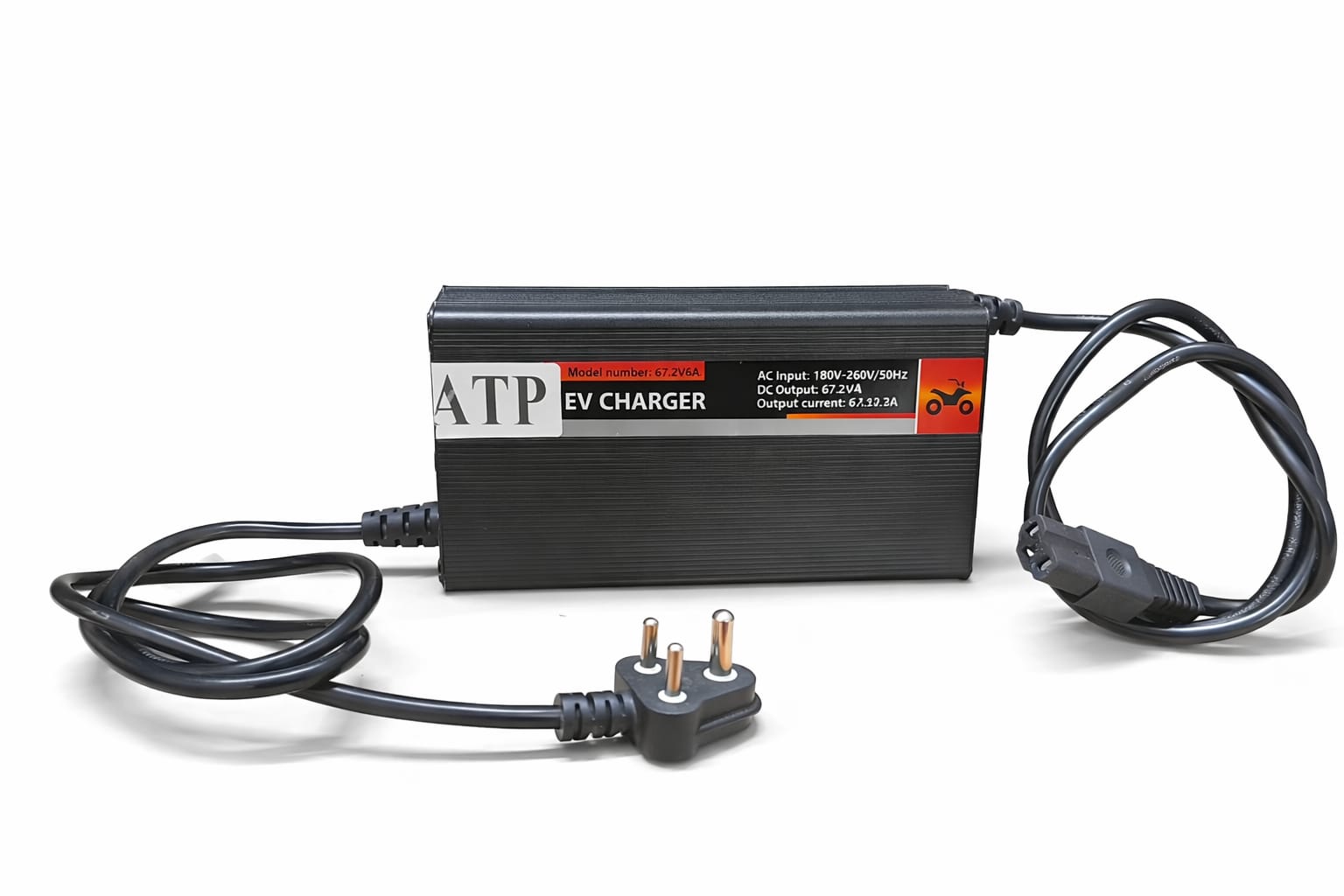 ATP 51V 6A Electric Scooter | Bike Charger, Output 58.4V, Aluminium Body | Lithium Battery Charger | Auto Cutoff Feature | Fast Charging