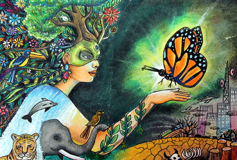 Butterfly Hand Paintings (Titlee-The Butterfly 2012 F 004) - Color: Multiple