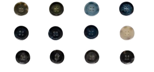 Multicolor Garments Plastic Button