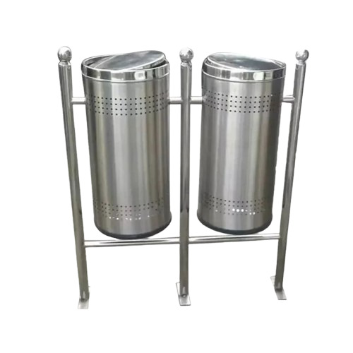 Stainless Steel Sliver Swing Dustbin - Automation Grade: Manuel