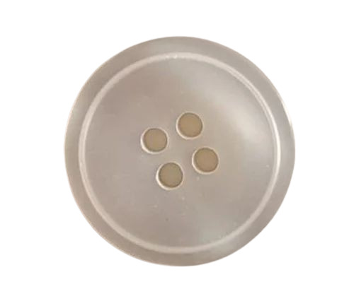 White Garments Plastic Button