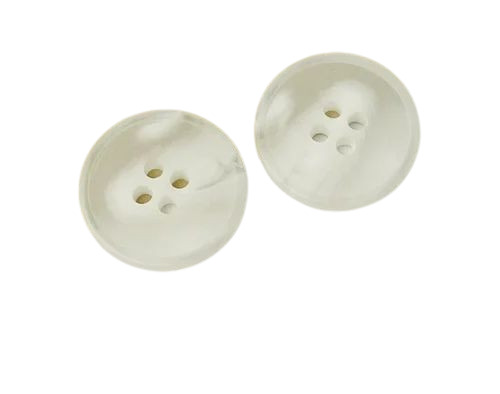 White Plastic Shirts Button