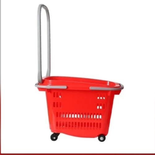 50 L Plastic Shopping Basket Trolley