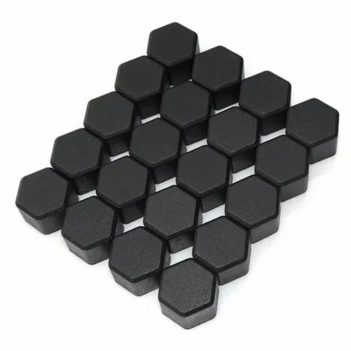 Black Hexagon Plastic Cap
