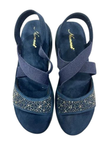 Blue Pu Designer Ladies Sandal