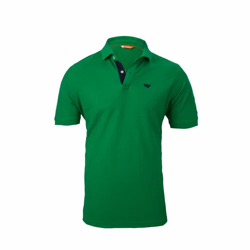 Mens Regular Fit T Shirt - Cotton, Various Sizes, Green, V-Neck | Elegant Design, Quick Dry, Comfortable Fit