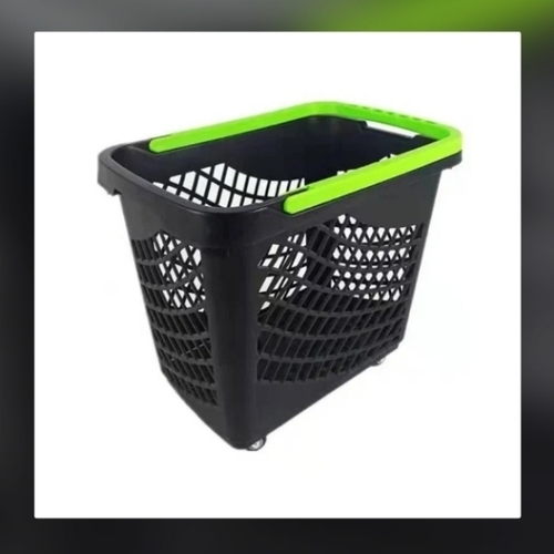 Plastic Shopping Trolley With Wheels