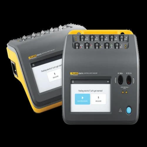 O2 Esa 715 Electrical Safety Analyzers - Yellow, Black, Digital Display, Single Phase | Laboratory Use, 1 Year Warranty
