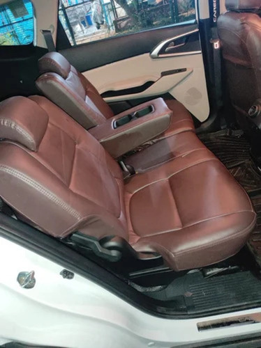 Brown Leather Car Seat Cover
