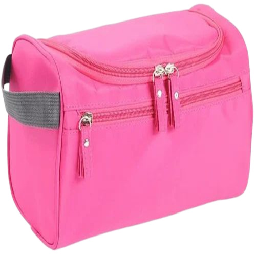 Pink Plain Toiletry Bag