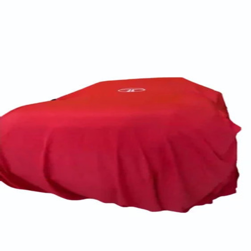 Red Satin Vehicle Reveal Launch Car Body Cover