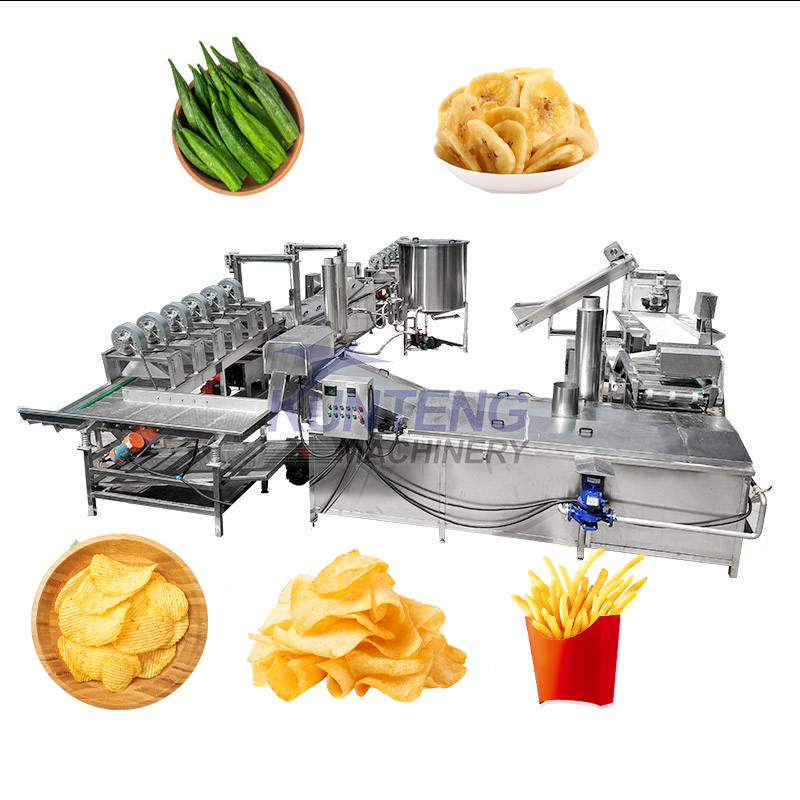 Automatic Potato Chip And Chicken Frying Production Line - Capacity: 1-10 Ton