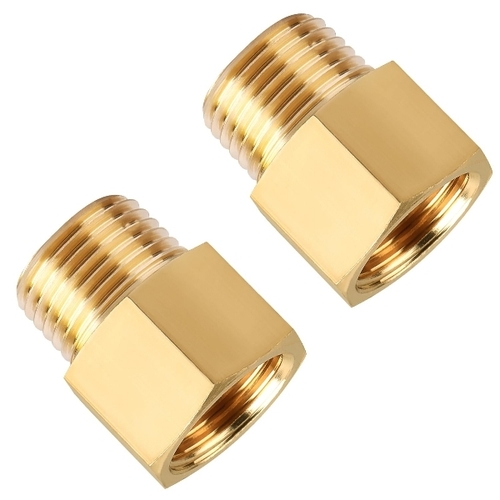 Brass Pipe Fittings - Brass All Sizes Gold Polished | Corrosion Resistant Leak Proof Heat Resistant Durable Easy Installation