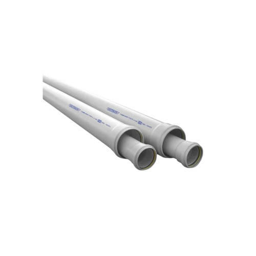 Dutron PVC Plumbing Pipe - PVC, Round Section, White/Grey, Pipe Fittings Usage