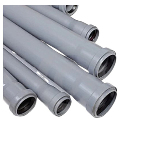 Finolex Pvc Swr Pipe - 90 Mm (3 Inch), 6 M, Grey | Solvent Weld, Round Section, Sol Fit Joint