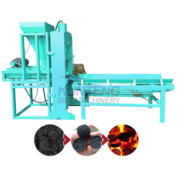 Hydraulic Coconut Shell Charcoal Powder Forming Machine - Briquette Size: Customized