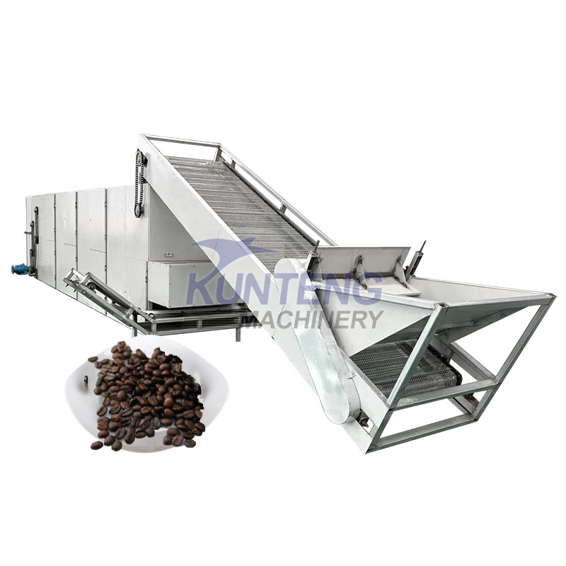 Industrial Continuous Mesh Belt Garlic Slice Leaves Dryer - Color: Customized