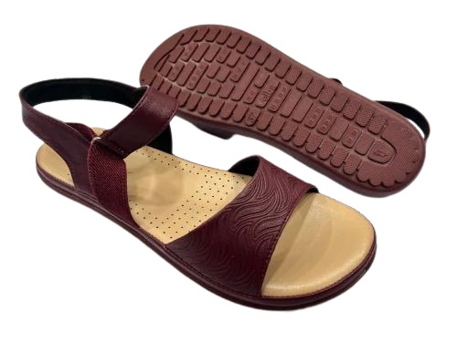 Plain Pu Ladies Sandal