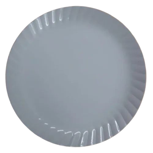 Round Plastic Plate - Plastic Various Sizes White | Durable Light Weight Polished Finish