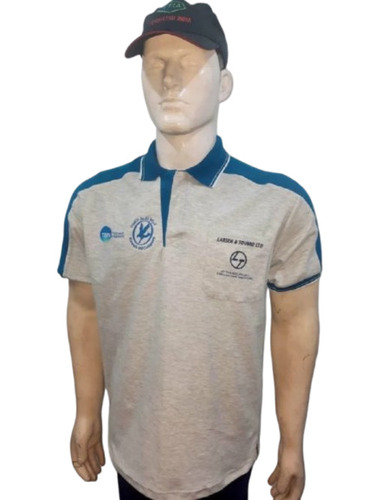 Steel Grey Men Half Sleeve Promotional T Shirt
