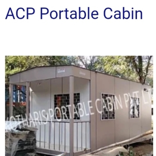 Acp Portable Cabin - Durable Weatherproof Material, Multi Color | Modular, Insulated, Fire Resistant, Portable Design