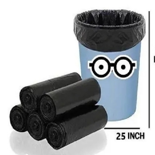 Black Garbage Bags - Plastic, All Sizes, Black | Tear Resistant, Waterproof, Durable, Large Capacity, Leak Proof