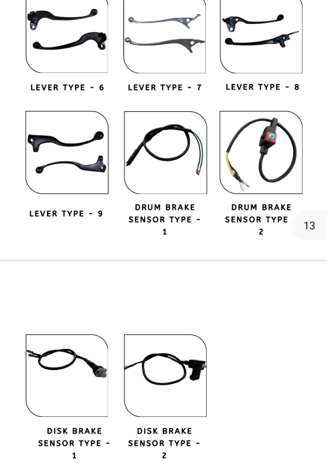 Electric Scooter Disc Brake Sensor - Standard Size, Durable Design, Fast Signal Response