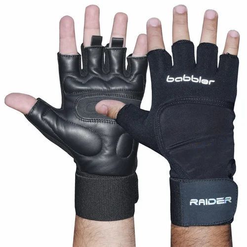 Half Finger Black Gym Gloves