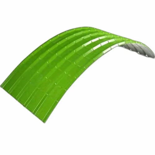 Light Green Crimp Curved Polycarbonate Roofing Sheet