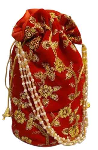 Red Velvet Potli Bags